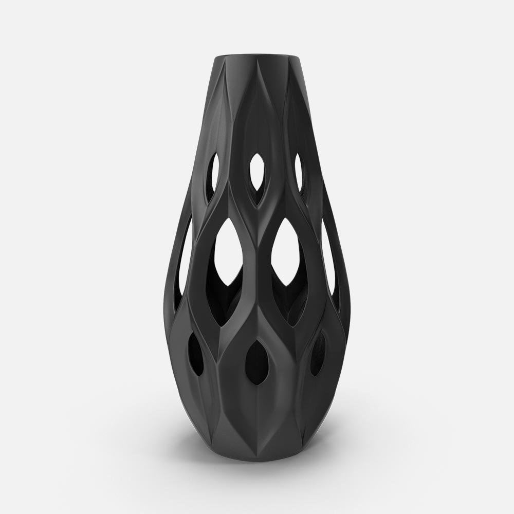 Black nest vase